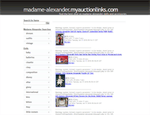 Tablet Screenshot of madame-alexander.myauctionlinks.com